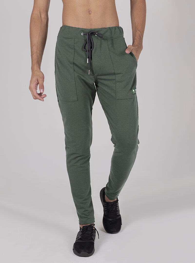 Calça Moletom Essential Stretch Verde